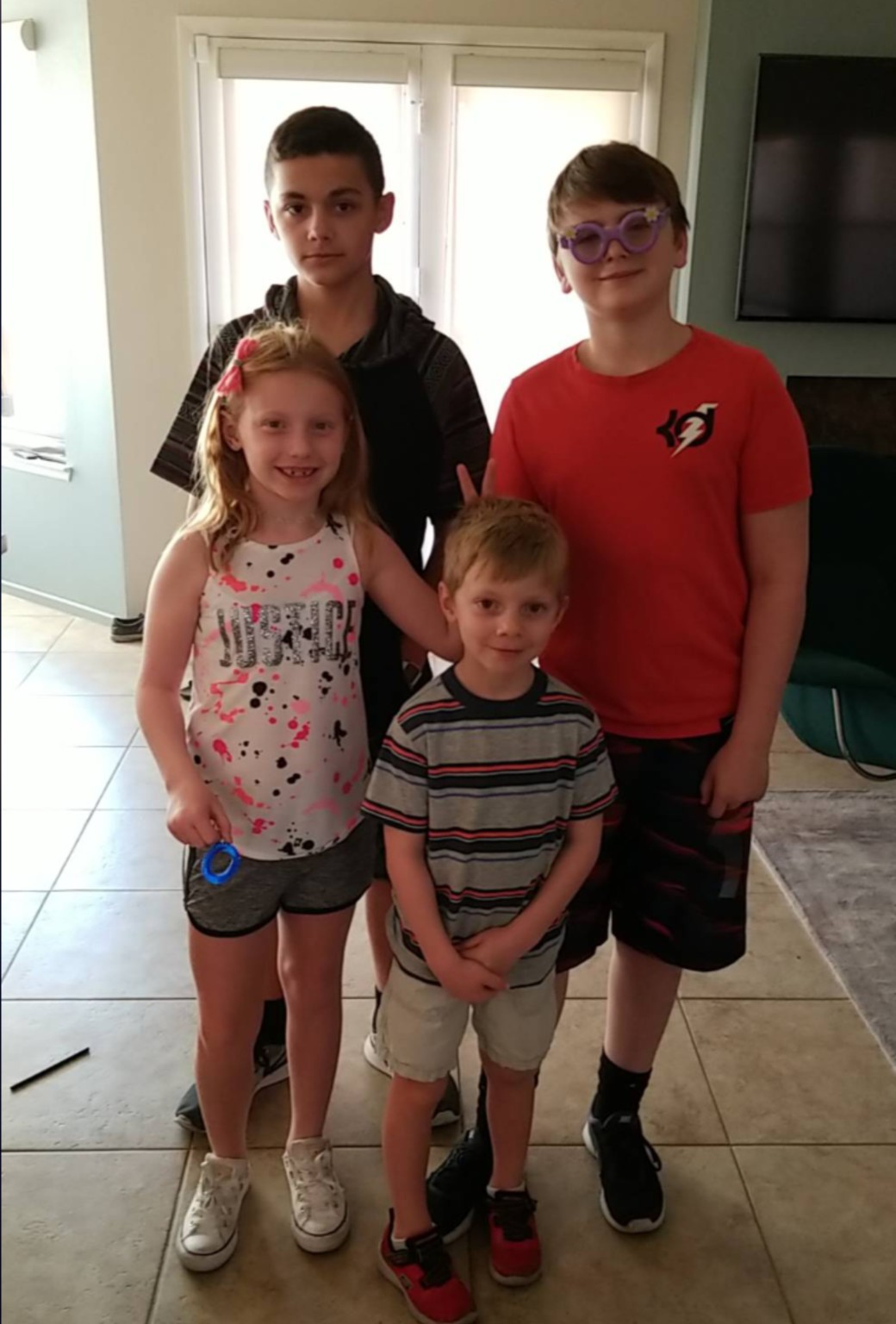 Kids at home group photo